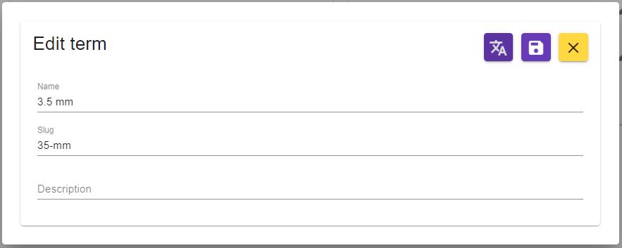 product attribute term