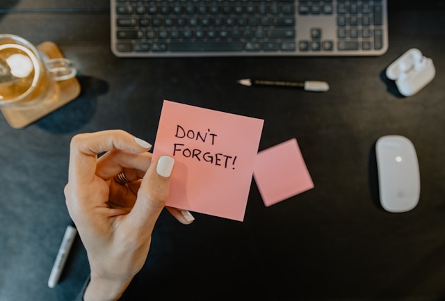 Reminder Importance