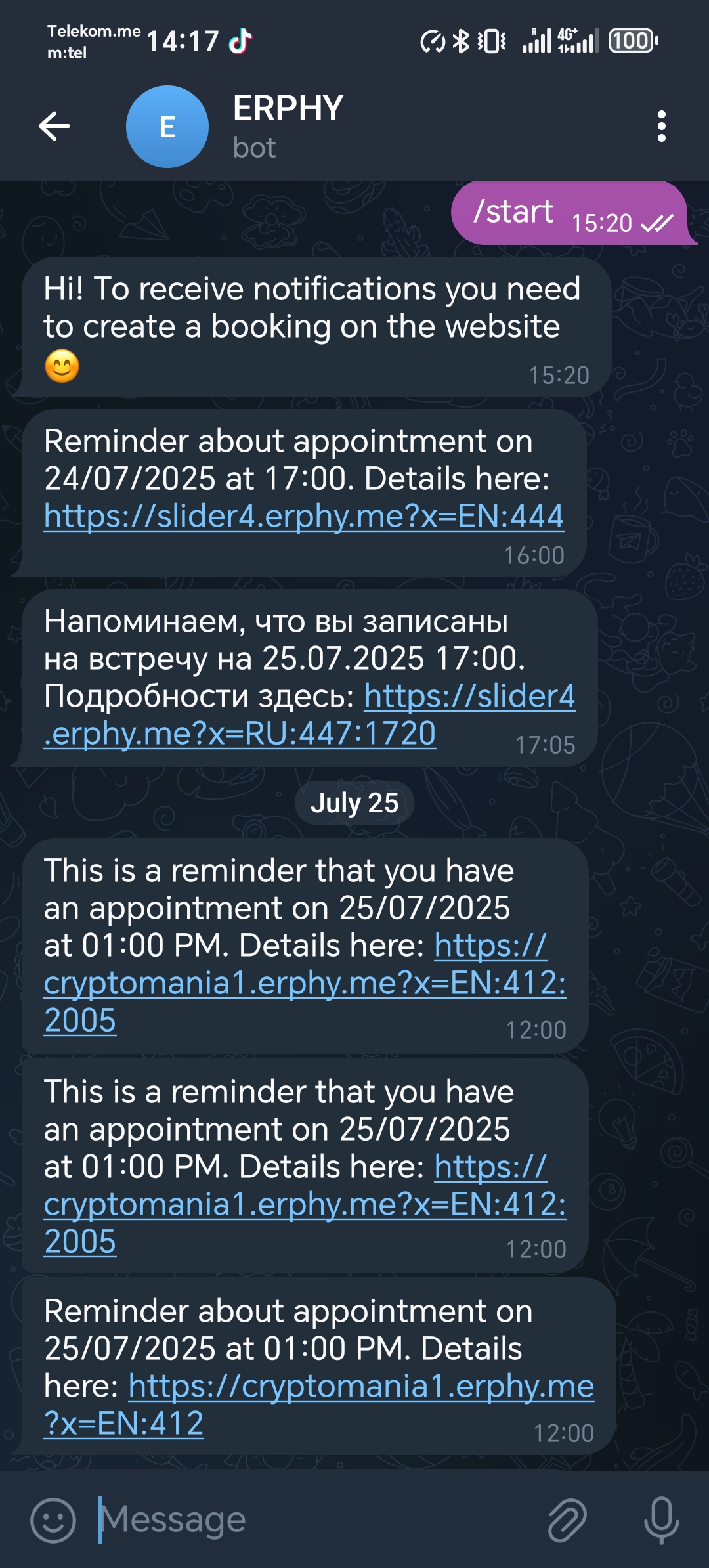 Client Notifications